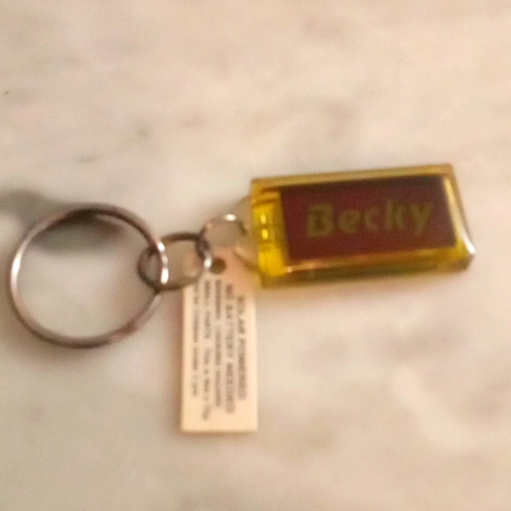 Solar powered California keychain